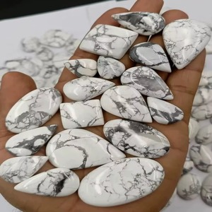 Cabochons en howlite naturelle en gros, pierres en howlite blanches polies en vrac pour la fabrication de bijoux, fournisseur en gros - Product Image 4