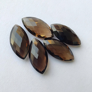 Cuarzo Ahumado Marrón Natural de Calidad AAA+, Corte Marquise Briolette, Calibrado, para Joyería - Product Image 2