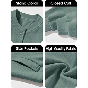 Womens Fashion Outerwear Varsity Jacket Cropped Bomber Supplier USA - Product Image 6