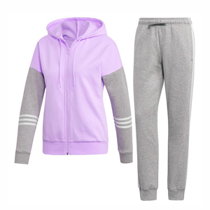 Conjunto de chándal de mujer personalizable Premium Sudadera con capucha bordada y ropa personalizada para correr - Product Image 1