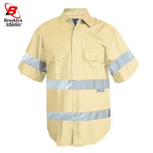 Hi Vis – t-shirt de travail à bande réfléchissante 100% coton 3m, vente en gros - Product Image 3