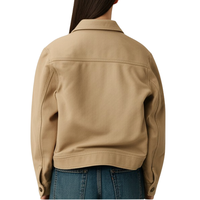 Blousons Bomber pour Femmes à Col Rabattu, Fabrication OEM au Vietnam, Prix Bas, Lavables, Écologiques, Haute Qualité, 100% Coton