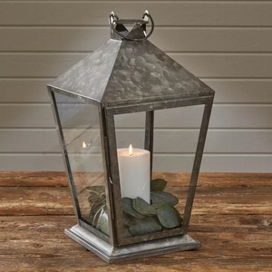 Lanterne avec panneaux en verre et porte-bougie pour la décoration de la maison - Product Image 3