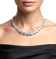 Collar de tenis con diamantes cultivados en laboratorio, con diamantes certificados por IGI, en oro macizo de 10K, 14K, 18K, elegante joyería para bodas.