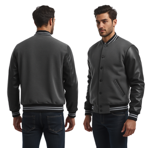 Veste varsity à manches matelassées pour homme - Product Image 3