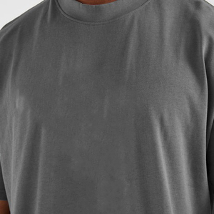 Custom Logo High Quality Breathable Woven Blank Heavy Weight Boxy Loose Fit 100% Cotton <b>Drop</b> Shoulder Oversized Cropped T Shirts - Product Image 6