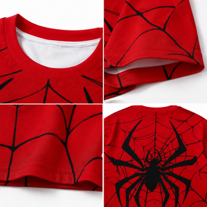 T-shirt Homme Oversize à Motif Araignée Décontracté 100% Coton Streetwear Respirant Imprimé Numérique Manches Courtes Design Tendance - Product Image 4