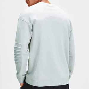 Sweat-shirt d'hiver personnalisé OEM en gros pour hommes, style streetwear, pull thermique uni, à capuche, motif imprimé tendance, en tissu polaire - Product Image 3