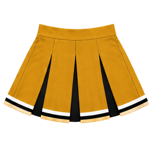 <b>Gold</b> Yellow Cheerleading <b>Pleated</b> <b>Skirt</b> for Women Girls Athletic Team Dance Performance Training Competition School Sportswear - Product Image 2