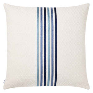 Mar 075 Minimalist Striped Square Hidden Zipper Closure Machine Washable Textile <b>Throw</b> Pillow Cover - Product Image 1