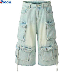 Overol de Mezclilla de Estilo Vintage para Mujer, Marca BOBBIN INDUSTRIES, Cintura Media, Corte Recto, 3/4, con Bolsillos Tipo Cargo, Ecológico y Transpirable - Product Image 3