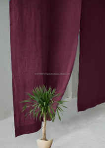 Rideau de porte en coton japonais texturé Noren en lin de coton naturel et rideau Noren de porte - Product Image 4