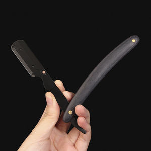 Wood Handle Straight <b>Razor</b> Stainless Steel <b>Blade</b> <b>Single</b> <b>Blade</b> For Face Shaving Smooth & Comfortable Professional - Product Image 6