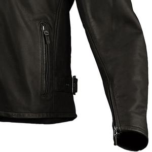 Veste en cuir de motard élégante pour hommes Veste d'équitation durable approuvée CE avec coussin protégé pour une utilisation en moto en été et en hiver - Product Image 4