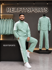 Conjunto Deportivo REXFIT SPORTS 2026 para Hombre, Chaqueta y Pantalones de Nailon Ligero con Cierre Completo, Ropa Deportiva Personalizada para Entrenamiento y Uso Casual - Product Image 4