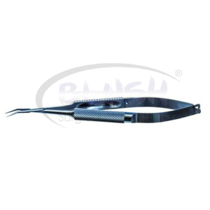 Implantation and Holding Forceps Cross-Action Titanium Ophthalmic Microsurgical Instrument By <b>Blush</b> Surgical - Product Image 3