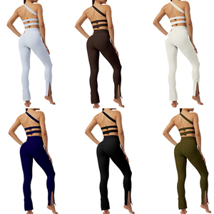 Ensemble de vêtements de sport pour femmes, leggings de yoga, tenue de fitness, vêtements de sport de haute qualité, taille haute - Product Image 4