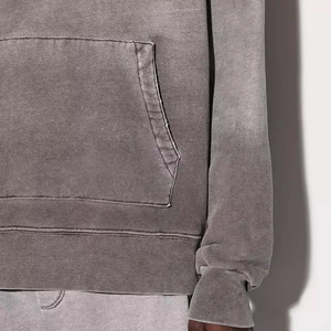 Etiquetas de Marca Propia, Ropa de Estilo Urbano, Impresión Gráfica Personalizada, Sudadera Unisex Extra Grande de Felpa Gruesa 100% Algodón, Efecto Desteñido al Sol - Product Image 4