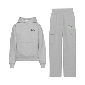 Hommes Nouveau Élégant Vintage Heavyweight Fleece Respirant Hiver Sweat Suit Casual Hoodies Ensembles Université Fraternité Sororité - Product Image 1