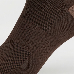 Brown Ankle <b>Socks</b> Solid Knitted Breathable Spandex Polyester Casual Daily Wear Summer Style Adult Regular Fit - Product Image 5