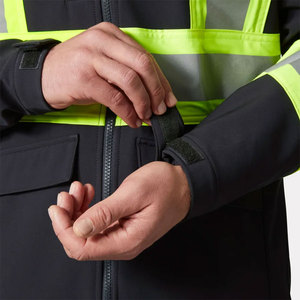 Veste Softshell Imperméable de Sécurité Industrielle pour Travailleurs du Bâtiment, Haute Visibilité, Réfléchissante, Imperméable et Respirante - Product Image 6