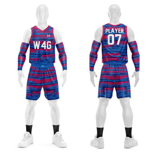 Conjunto de Uniforme de Baloncesto Personalizado para Hombre, Jersey Sublimado, Pantalones Cortos, Ropa Deportiva Transpirable de Secado Rápido, Proveedor de Ropa Deportiva al por Mayor OEM - Product Image 3