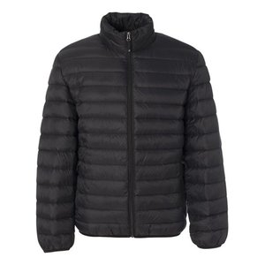 Mens Classic <b>Packable</b> Down Puffer <b>Jacket</b> Winter Sheep Skin Casual Style Weatherproof Breathable Zipper Closure Cotton Filling - Product Image 1
