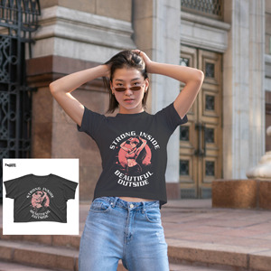 Abrace Su Estilo Único, TWILL SPORTS, Camisetas Cortas de Algodón Ecológico para Mujer, Corte Ajustado, Colores Personalizados - Product Image 4
