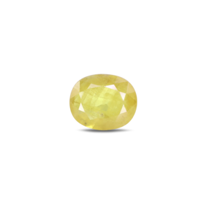4.35 Carat Oval Cut Yellow Sapphire Loose Gemstone for Fine Jewelry - Product Image 1