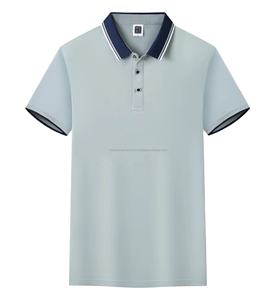 Camisas de Hombre al por Mayor, de Alta Calidad, Ajustadas, de Spandex/Algodón, Sólidas, de Secado Rápido, con Logotipo Personalizado, Manga Corta, Estilo Gótico - Product Image 1