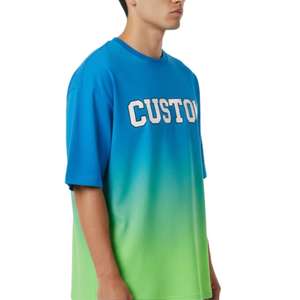 Camiseta Oversize de Diseñador para Hombre, Logotipo Personalizado, Algodón, Tallas Grandes, Ropa Urbana, Venta al Por Mayor - Product Image 4