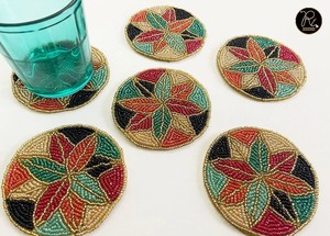 New Arrival Handmade <b>Beaded</b> Watermelon <b>Coaster</b> Vibrant Table Decor for Weddings, Parties, and Home - Product Image 6