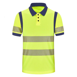 High Visibility Reflective Eco-Friendly Breathable <b>Canvas</b> for Shirt Safety Workwear Lightweight Industrial Uniform for Men - Product Image 1