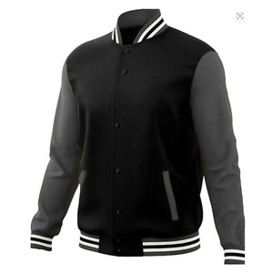 <b>Men</b> varsity <b>jacket</b> Woolen <b>Men's</b> Black Varsity <b>Jacket</b> Wholesale Outdoor Winter <b>Long</b> Clothing custom logo printing varsity <b>jacket</b> - Product Image 5