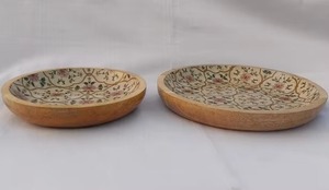 Tazón de Madera Ecológico Hecho a Mano con Diseño Impreso en Esmalte, Personalizable para el Hogar, Restaurantes, Fiestas y Regalos - Product Image 2