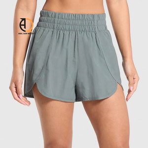 Shorts pour femmes personnalisés, taille haute, style cycliste, vêtements de sport fitness, avec effet froncé, pour le yoga et l'entraînement - Product Image 6