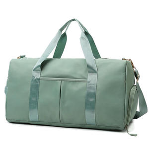 Bolsa de Lona de Nailon 600D Azul Claro, Capacidad de 30-40L, para Gimnasio, Viajes, Deportes, Fin de Semana, con Bolsillos con Cremallera y Correa para el Hombro - Product Image 5