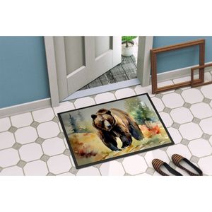 Grizzly Bear Doormat Non-Slip Washable Low Pile Indoor/<b>Outdoor</b> Entryway <b>Rug</b> 24H X 36W Front Door Mat - Product Image 4