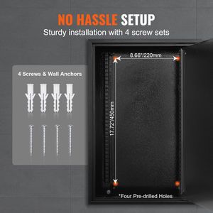 Gabinete de Seguridad para 200 Llaves con Estantes de Acero Ajustables, Organizador de Etiquetas de Llaves de Colores, Caja de Seguridad para Llaves Ajustable - Product Image 6