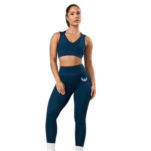Teal Mesh Panel Legging Women Sculpting High Rise Training <b>Tights</b> Moisture Wicking Fitness Yoga Gym Activewear Bottoms - Product Image 1