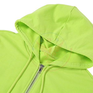 Sudadera Corta con Capucha para Mujer, Invierno, con Logotipo Frontal, Tela de Algodón y Felpa, Resistente al Viento, Mangas Largas, en Stock - Product Image 6