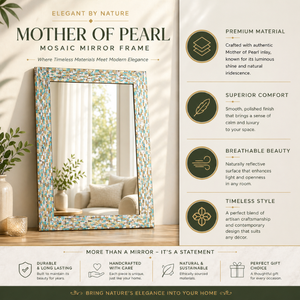 Modern Mosaic <b>Mirror</b> 24 x 36 Inch <b>Wall</b> Hanging Decorative <b>Mirror</b> for Living Room Bedroom Bathroom Elegant Designer Home Decor - Product Image 6