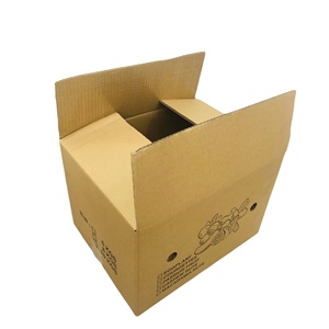 Wholesale Eco Friendly <b>Recycled</b> Materials Corrugated Paper Carton <b>Box</b> Custom Logo Vanishing Printing for Vegetable Fruit Chewing - Product Image 1
