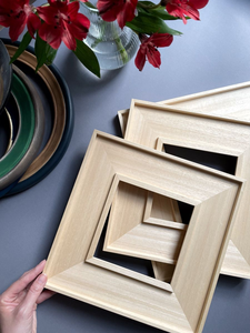 Cadre photo vertical carré en bois MDF fait main, prix d'usine de gros, en bois massif pour table - Product Image 5