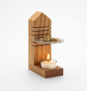Brûleur d'encens en bois fait main avec compartiment de rangement pour bâtonnets d'encens, aromathérapie, méditation et décoration intérieure - Product Image 4