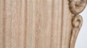 Traditional Solid Wood <b>Platform</b> <b>Bed</b> Natural Finish Wooden <b>Bed</b> <b>Frame</b> with Curved Headboard for Bedroom Furniture Home Hotel - Product Image 3