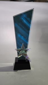 Trofeo de Cristal Premium con Base de Metal Fundido a Presión, Logotipo Personalizado, Portátil, para Premios Corporativos, Excelencia Deportiva, Reconocimiento a Empleados - Product Image 3