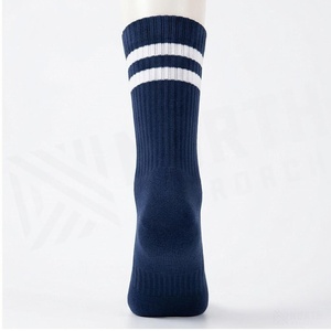 Chaussettes North Approach pour homme, bleu marine, couleur unie, respirantes, tricotées, pour adultes, usage quotidien décontracté, saison estivale - Product Image 2