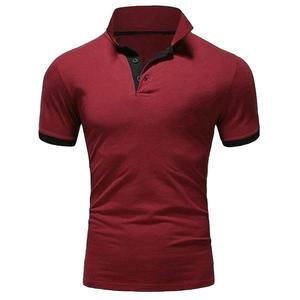 Vente en gros de polos personnalisés pour hommes, couleur unie, manches courtes, col à revers, grandes tailles, vêtements pour hommes - Product Image 3