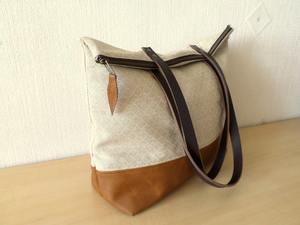 Sac fourre-tout en cuir et toile vintage, sac à bandoulière brodé, imperméable, grande capacité, durable, pour voyage, travail et shopping - Product Image 3